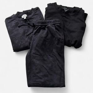 Pre Owned 3 Piece Black Sweatshirt and Joggers Set